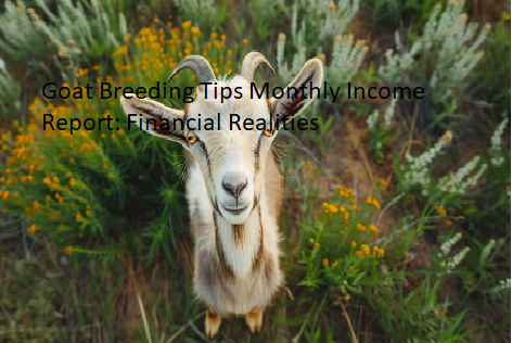 Goat Breeding Tips Monthly Income Report: Financial Realities Goat Breeding Tips Monthly Income Report: Financial Realities