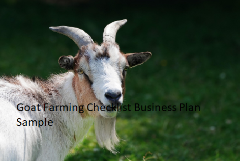 Goat Farming Checklist Business Plan Sample Goat Farming Checklist Business Plan Sample