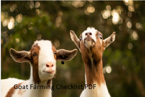 Goat Farming Checklist PDF Goat Farming Checklist PDF