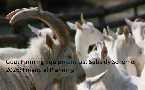 Goat Farming Equipment List Subsidy Scheme 2026: Financial Planning Goat Farming Equipment List Subsidy Scheme 2026: Financial Planning