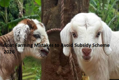 Goat Farming Mistakes to Avoid Subsidy Scheme 2026