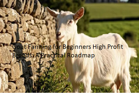 Goat Farming for Beginners High Profit Breeds: A Practical Roadmap Goat Farming for Beginners High Profit Breeds: A Practical Roadmap
