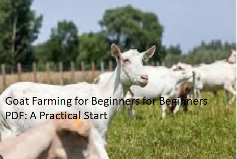 Goat Farming for Beginners for Beginners PDF: A Practical Start Goat Farming for Beginners for Beginners PDF: A Practical Start