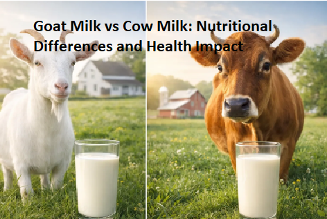 Goat Milk vs Cow Milk: Nutritional Differences and Health Impact Goat Milk vs Cow Milk: Nutritional Differences and Health Impact