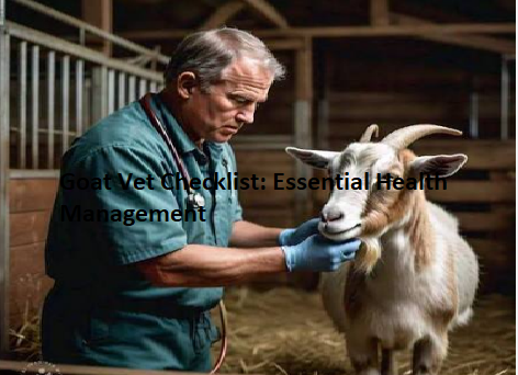 Goat Vet Checklist: Essential Health Management Goat Vet Checklist: Essential Health Management