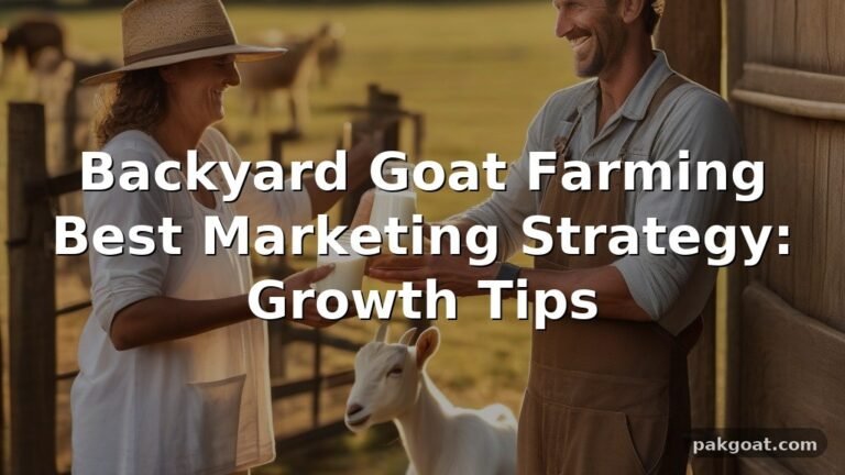 Backyard Goat Farming Best Marketing Strategy: Growth Tips