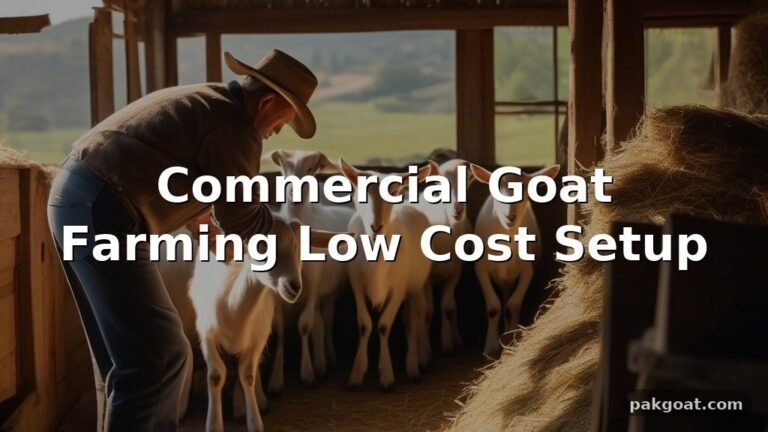 Commercial Goat Farming Low Cost Setup