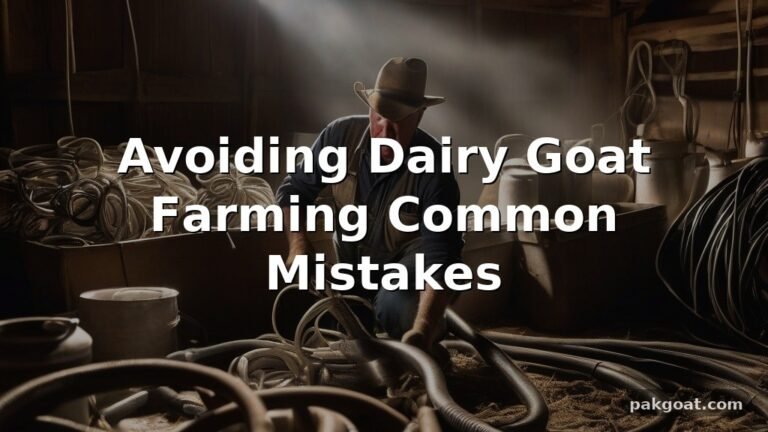 Avoiding Dairy Goat Farming Common Mistakes