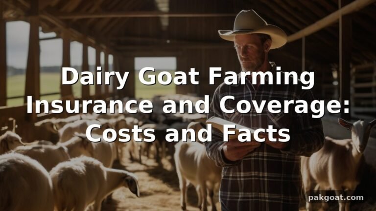 Dairy Goat Farming Insurance and Coverage: Costs and Facts