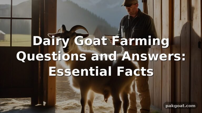Dairy Goat Farming Questions and Answers: Essential Facts