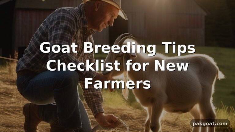 Goat Breeding Tips Checklist for New Farmers