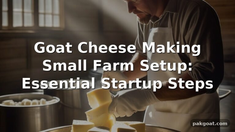 Goat Cheese Making Small Farm Setup: Essential Startup Steps