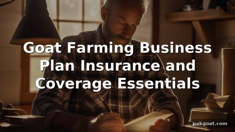 Goat Farming Business Plan Insurance and Coverage Essentials