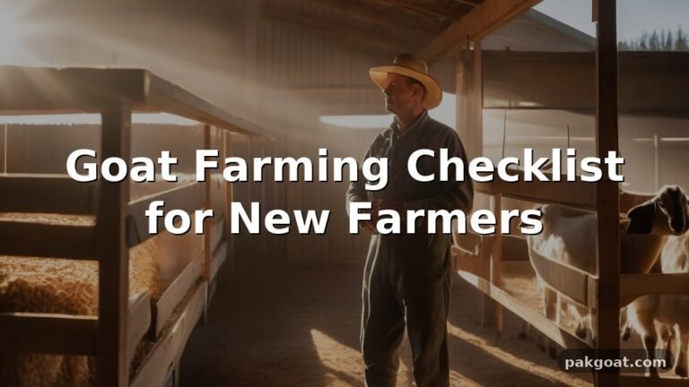 Goat Farming Checklist for New Farmers