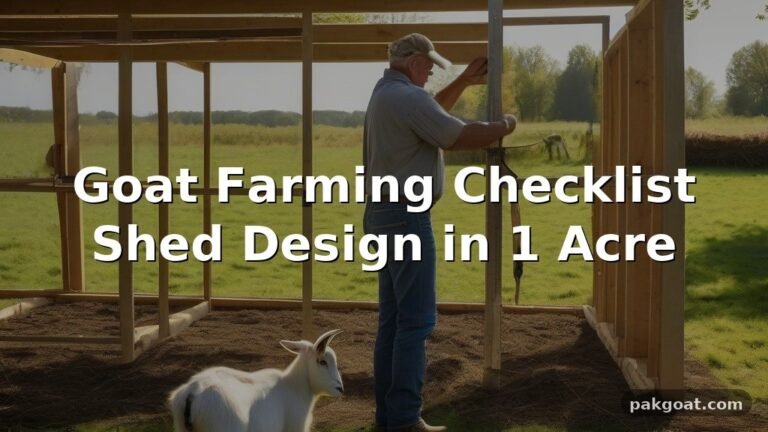 Goat Farming Checklist Shed Design in 1 Acre