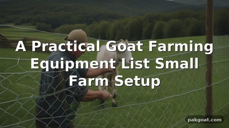 A Practical Goat Farming Equipment List Small Farm Setup