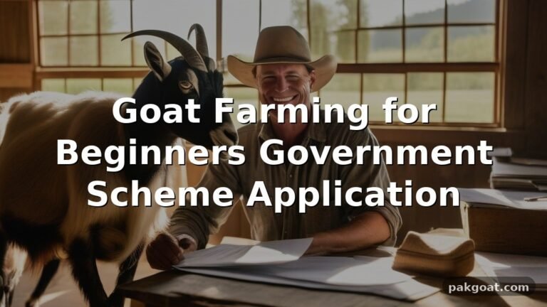 Goat Farming for Beginners Government Scheme Application