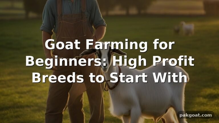 Goat Farming for Beginners: High Profit Breeds to Start With