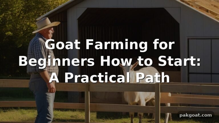 Goat Farming for Beginners How to Start: A Practical Path