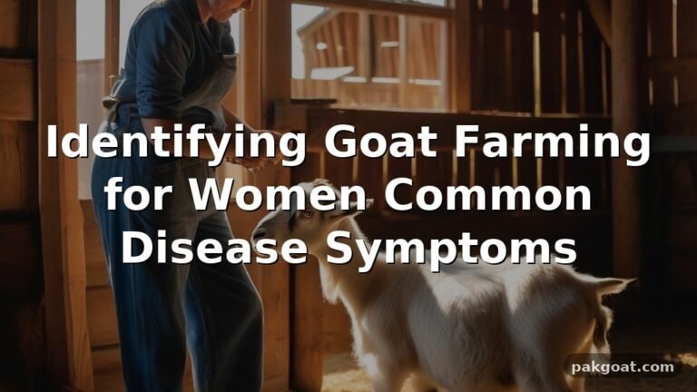 Identifying Goat Farming for Women Common Disease Symptoms