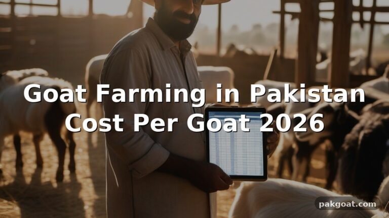 Goat Farming in Pakistan Cost Per Goat 2026