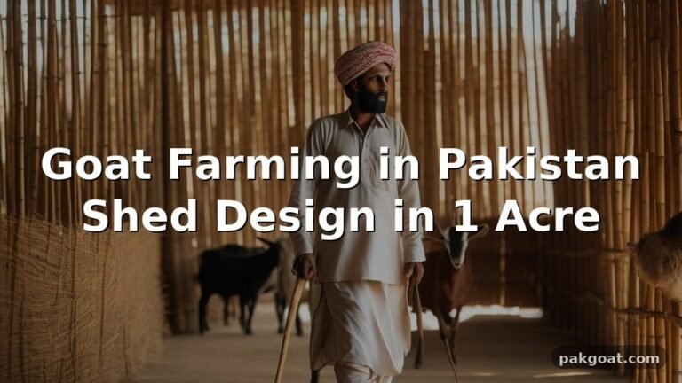 Goat Farming in Pakistan Shed Design in 1 Acre
