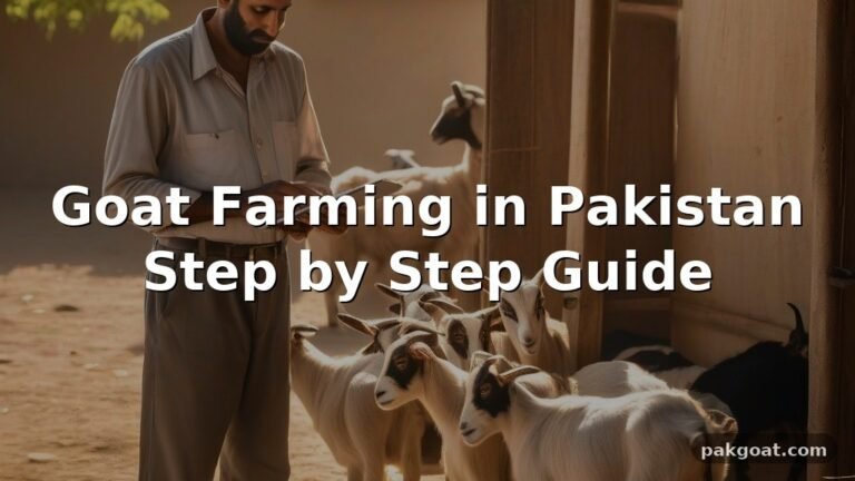 Goat Farming in Pakistan Step by Step Guide