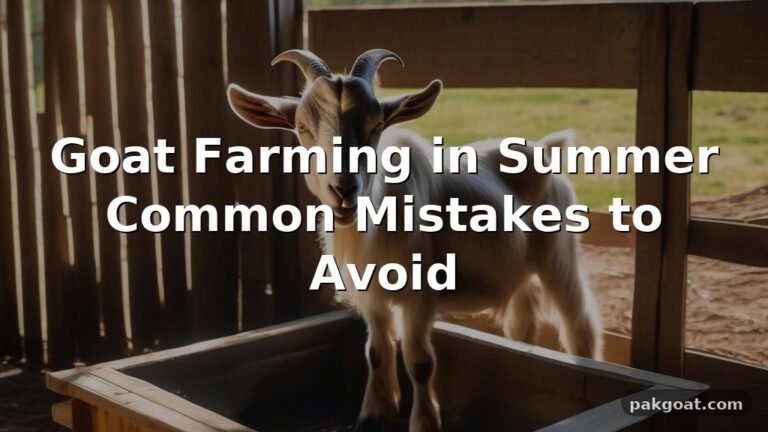 Goat Farming in Summer Common Mistakes to Avoid