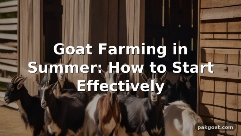 Goat Farming in Summer: How to Start Effectively