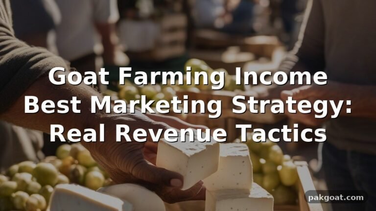 Goat Farming Income Best Marketing Strategy: Real Revenue Tactics