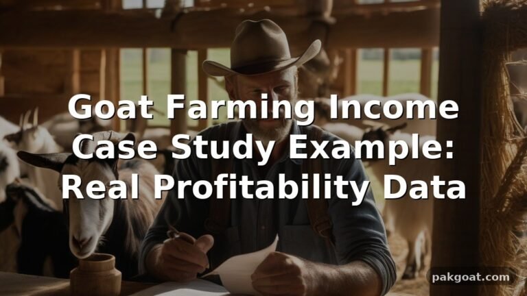 Goat Farming Income Case Study Example: Real Profitability Data