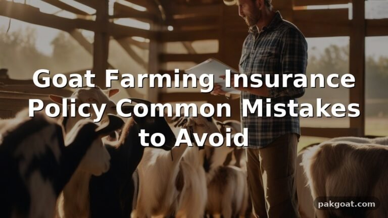 Goat Farming Insurance Policy Common Mistakes to Avoid