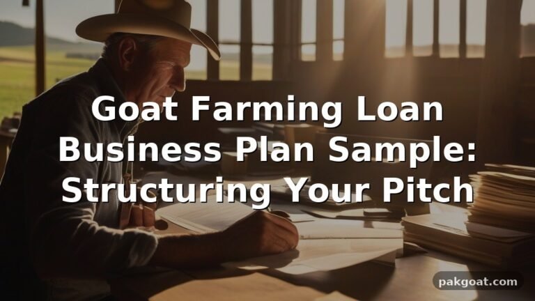 Goat Farming Loan Business Plan Sample: Structuring Your Pitch