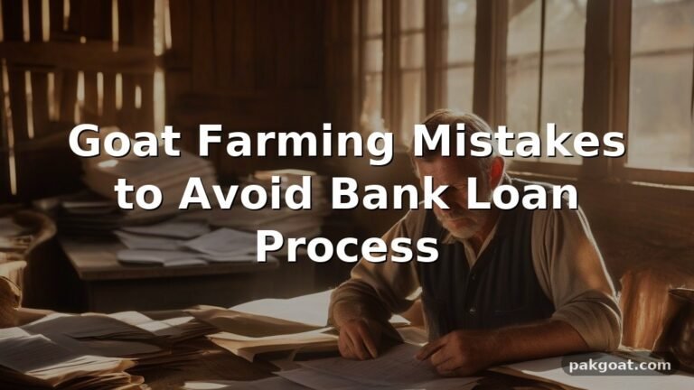 Goat Farming Mistakes to Avoid Bank Loan Process