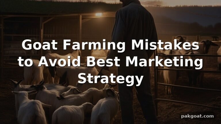 Goat Farming Mistakes to Avoid Best Marketing Strategy