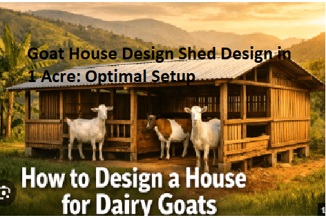 Goat House Design Shed Design in 1 Acre: Optimal Setup