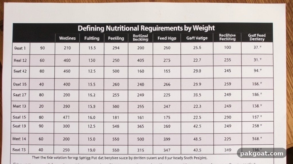 Defining Nutritional Requirements by Weight