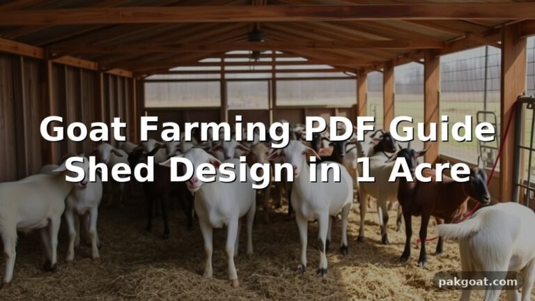 Goat Farming PDF Guide Shed Design in 1 Acre