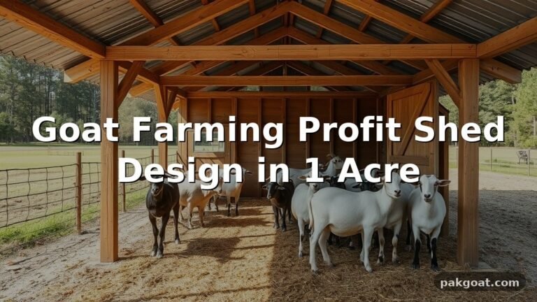 Goat Farming Profit Shed Design in 1 Acre