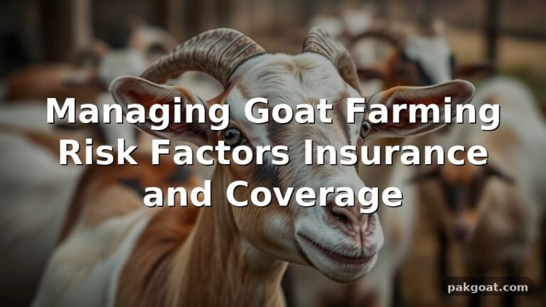 Managing Goat Farming Risk Factors Insurance and Coverage