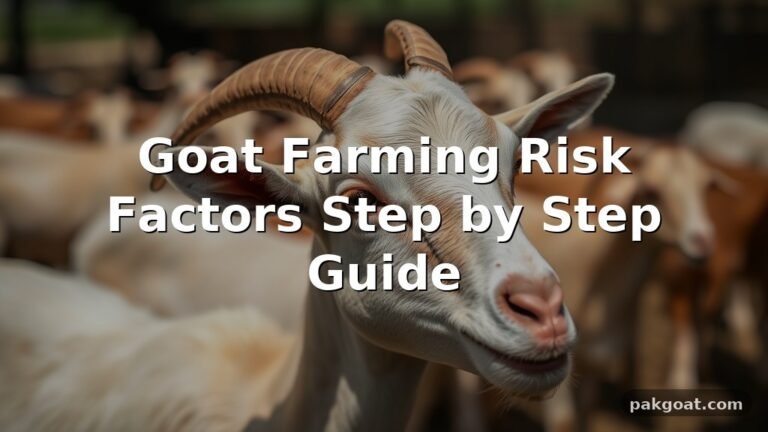 Goat Farming Risk Factors Step by Step Guide