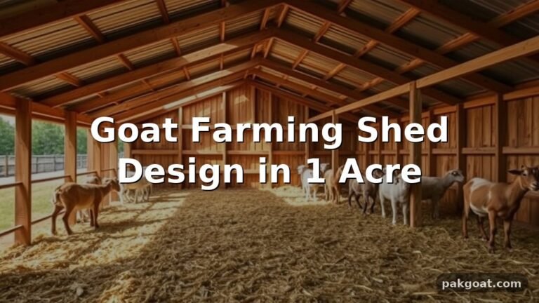 Goat Farming Shed Design in 1 Acre
