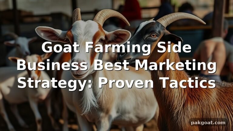 Goat Farming Side Business Best Marketing Strategy: Proven Tactics