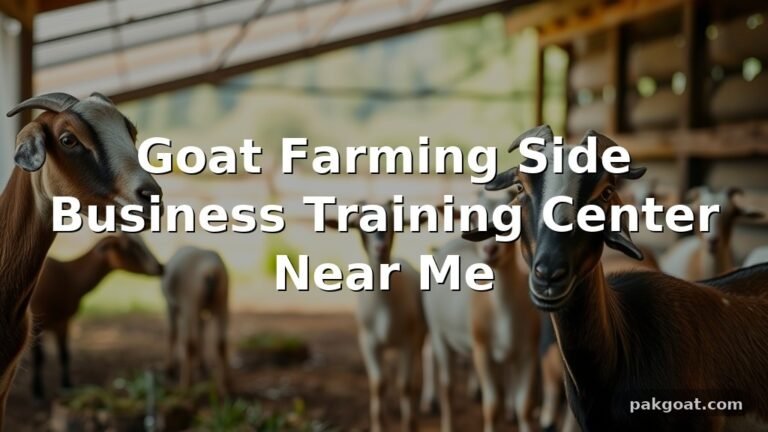 Goat Farming Side Business Training Center Near Me