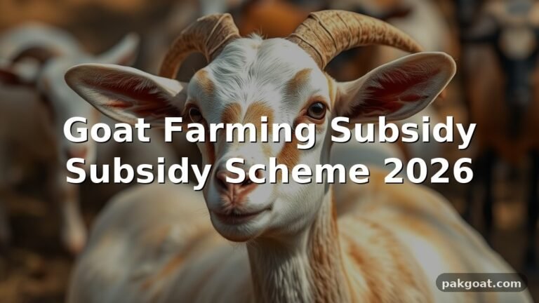 Goat Farming Subsidy Subsidy Scheme 2026