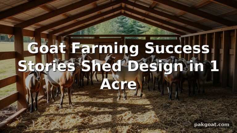 Goat Farming Success Stories Shed Design in 1 Acre