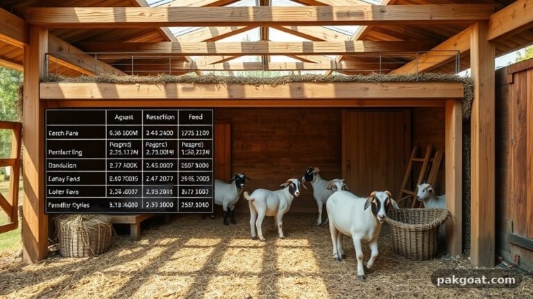 Goat House Design Complete Feed Chart: Essential Planning